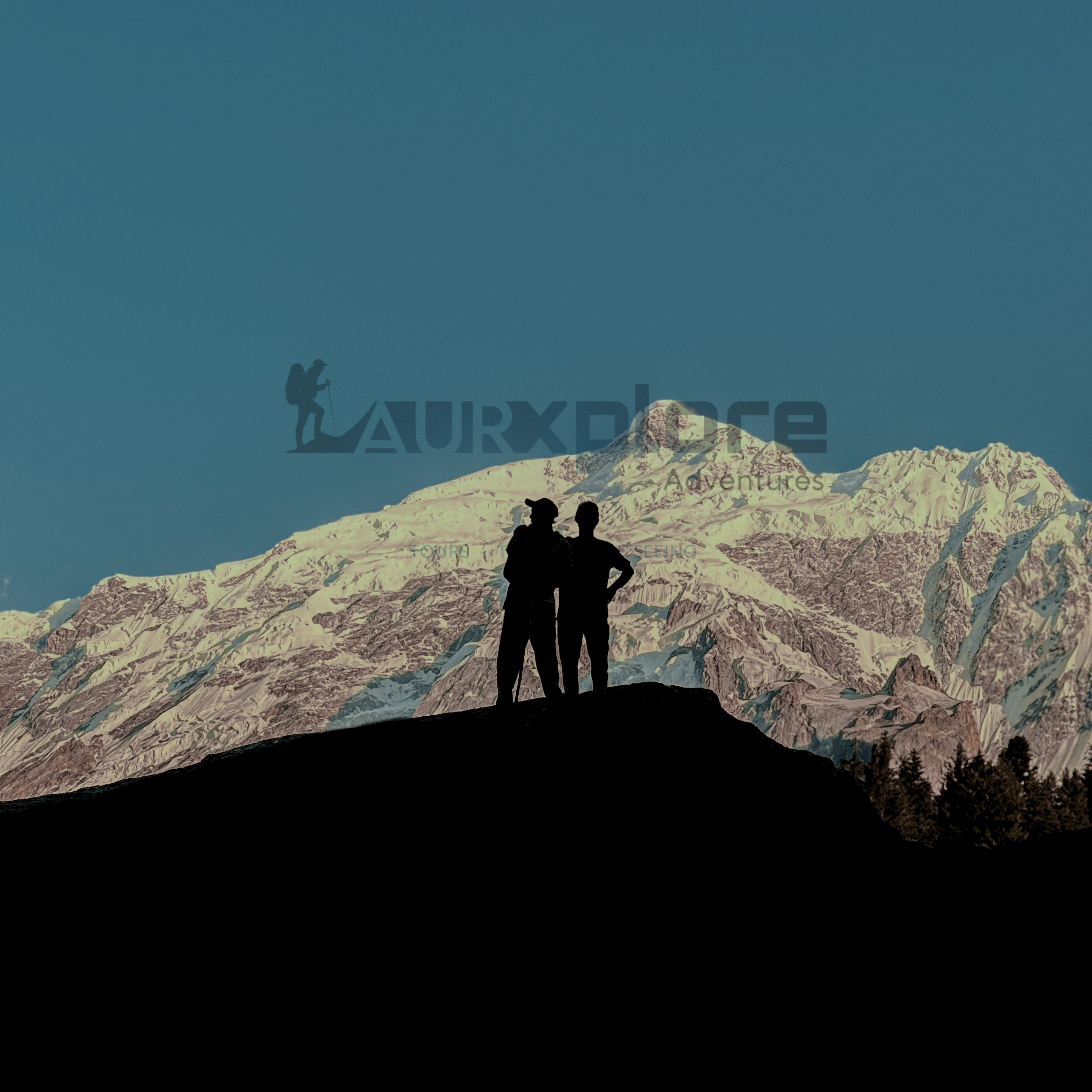 Hiker on a mountain